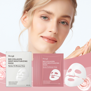 Masque facial hydratant et nourrissant à <span class=keywords><strong>l</strong></span>'<span class=keywords><strong>acide</strong></span> <span class=keywords><strong>hyaluronique</strong></span> (en boîte) – Améliore les ridules, illumine, hydrate, raffermit et affine les pores - Product Image 2