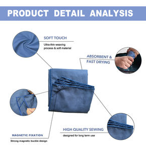 <span class=keywords><strong>Serviette</strong></span> <span class=keywords><strong>de</strong></span> <span class=keywords><strong>plage</strong></span> magnétique Wave <span class=keywords><strong>Serviette</strong></span> en microfibre à séchage rapide sans sable pour chaise <span class=keywords><strong>de</strong></span> <span class=keywords><strong>plage</strong></span> <span class=keywords><strong>Porte</strong></span> <span class=keywords><strong>de</strong></span> voiture Piscine Voyage avec sac <span class=keywords><strong>de</strong></span> rangement - Product Image 2