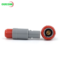Connecteur électrique circulaire en plastique 1P 2 broches non gainé, auto-bloquant par poussée-tirage, pour applications médicales et esthétiques