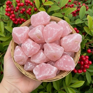 Rose Quartz <b>Raw</b> Rough Stone <b>Crystal</b> Decorations for Home Electroplating Healing Gemstone Natural Stone Rose Quartz <b>Raw</b> - Product Image 3