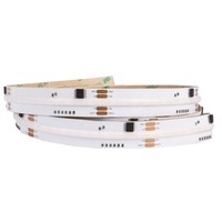 Tira de Luces LED COB RGBWC de 15 mm, Cinco Colores, WS2805, Direccionable, Programable, Efecto 24V, Control Remoto, 90CRI, para Hoteles y Entretenimiento