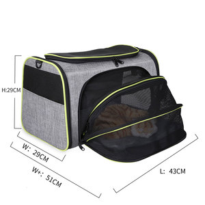 Pet <b>Cat</b> <b>Carrier</b> Expandable Foldable Breathable Portable Outing Bag For <b>Cats</b> - Product Image 3