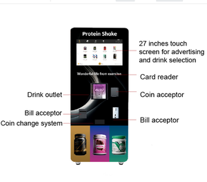 Máquina Expendedora de Proteína en Polvo para Gimnasio, Diseño Nuevo, Venta Directa de Fábrica, Soporte de Autoservicio las 24 Horas, Múltiples Métodos de Pago - Product Image 4