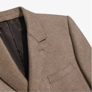 Cappotti invernali lunghi da <span class=keywords><strong>uomo</strong></span> economici soprabito stile Slim giacche Casual <span class=keywords><strong>in</strong></span> seta <span class=keywords><strong>Cashmere</strong></span> con decorazione <span class=keywords><strong>in</strong></span> pelliccia più opzioni di dimensioni disponibili - Product Image 5