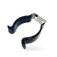Outil de base en fer à ressort en U en PVC noir et en acier inoxydable de style bobine pour usage industriel