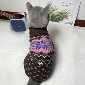 Suéteres de Lujo para Mascotas, Tejidos a Mano, 100% Acrílico, Abrigo para Perros y Gatos, Cálido para Invierno, Directo de Fábrica - Product Image 6