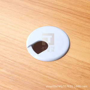 Round Plastic Cable Box Cover ABS Dustproof U Shape For Desk Cabinet Wire Management Black White - Product Image 5
