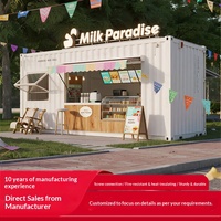 YSLANDSCAPE – Conteneur mobile certifié CE UE en EPS avec façade en tôle colorée pour café, salon de thé, Foshan
