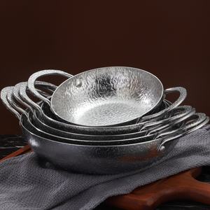 Olla seca de ramen coreano para cocinar en el hogar, olla de acero inoxidable, platos para aperitivos, Mango para sartén Kimchi, olla para mariscos de triple capa - Product Image 1