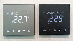 U8Swifi-HDYH1 piano acqua <span class=keywords><strong>a</strong></span> <span class=keywords><strong>pavimento</strong></span> di raffreddamento e ventilatori 2 in 1 integrato wifi tuya smart room termostato con modbus RS485 - Product Image 4