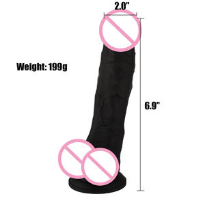 Kostenlose individuelle Schachtel - Neu im Trend 7 Zoll realistischer Dildo Silikon großer Dildo künstlicher Penis Analdildo für Damen - Product Image 5