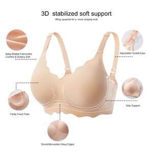 Phong Cách Nóng Thời Trang Sóng Thiết Kế Thoải Mái Liền Mạch Push-up Cộng Với Kích Thước Châu Âu Mỹ Áo Ngực Cho Phụ Nữ Cộng Với Kích Thước Áo Ngực - Product Image 5