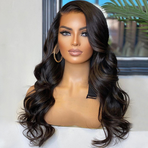 วิกผมแท้เวียดนามแบบดิบ  แบบ Double Drawn  ทรง Body Wave  แบบติดหน้าผากด้วยเชือกผูก  ไม่ต้องใช้กาว  วิกผมแท้คุณภาพสูงสำหรับผู้หญิงผิวสี - Product Image 1
