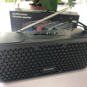 Solar Wireless Speaker Supports Flashlight USB TF MP3 FM Radio Player Rechargeable Wireless FM Radio with <b>Flash</b> - Product Image 3