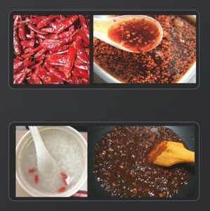 Industrial Gas Heating Boiling <b>Pot</b> - Mixer Wok for Jam Pepper Spice Stir Frying Better Chili <b>Tomato</b> Sauce Cooker - Product Image 3
