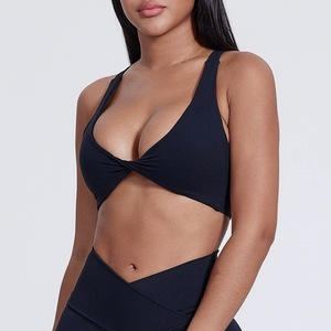 <span class=keywords><strong>2025</strong></span> Hearuisavy Hoge Kwaliteit Seks <span class=keywords><strong>Open</strong></span> Rug Yoga Crop Tops Gewatteerd Snel Droog Ademend Gymkleding Dames Sportbeha Ondergoed - Product Image 1