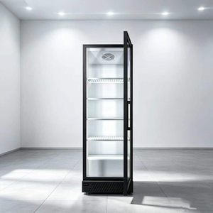 Congélateur vertical vitrine 500L à porte vitrée, refroidissement par ventilateur, pour supermarché, modèle LG-400, trois niveaux, électronique, en promotion - Product Image 3