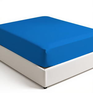 Fitted <b>Sheet</b> 100% Cotton Avio Color French <b>King</b> Bed <b>Size</b> 180x200cm - Product Image 3