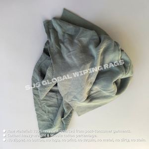 Chiffons en molleton de coton pur pour usage industriel, couleurs mélangées, essuie-tout en tissu molletonné 100 % coton, 10 kg, chiffons en coton mélangé - Product Image 4