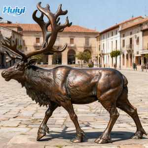 Estatua de <span class=keywords><strong>Alce</strong></span> de Bronce Fundido a <span class=keywords><strong>Tamaño</strong></span> <span class=keywords><strong>Real</strong></span> para Decoración de Jardín Exterior, Reno de Latón en Venta - Product Image 6
