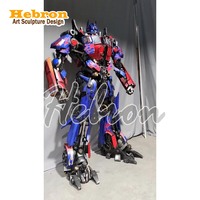 Costume LED de robot Optimus Prime pour Halloween, 2,7 m de haut, mascotte pour adultes, performance, danse
