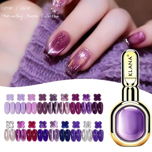 Ensemble de vernis à ongles en gel UV violet lavande 24 couleurs avec nuancier, vente en gros, salon, bricolage, nail art - Product Image 6
