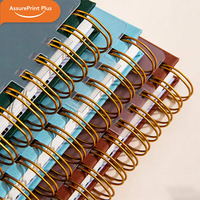 Carnet de notes personnalisé A5 en PU, reliure spirale, couverture rigide, pour les affaires, avec bande élastique, règle transparente et page d'indexation couleur