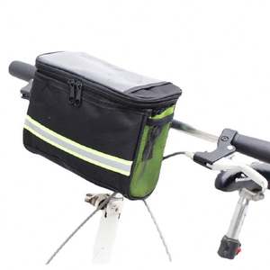 Sac de guidon de vélo imperméable en Oxford avec fermeture éclair, sac de cadre avant de moins de 21L pour les voyages et les activités de plein air - Product Image 2