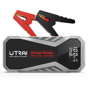 Utrai New Product 1000A Super Capacitor Car Jump Starter Work Under -40 Degrees [No Battery] Inside the Booster Safe Car Booster