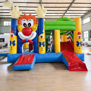Château gonflable pour enfants avec toboggan, thème clown de dessin animé, pour intérieur et extérieur, aire de jeux de centre commercial, matelas pneumatique, <span class=keywords><strong>trampoline</strong></span> - Product Image 4