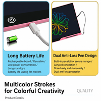 Tablette d'écriture LCD rechargeable de 20 pouces, effaçable, pour enfants, tablette graphique effaçable pour enfants, tablette d'écriture LCD pour enfants