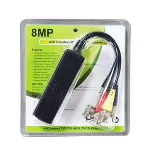 Transceptor hembra <span class=keywords><strong>RJ45</strong></span> para sistema CCTV, accesorios de 8MP, 4 canales, CAT5, vídeo pasivo <span class=keywords><strong>UTP</strong></span>, <span class=keywords><strong>Balun</strong></span> BNC - Product Image 2