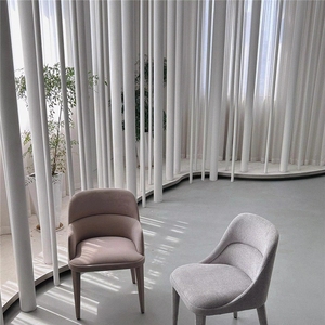 Sillón de Diseño Italiano VL, Silla de Comedor Moderna y Minimalista con Estructura de Madera Maciza para Hotel y Restaurante, Súper Cómoda, Muebles para el Hogar - Product Image 6