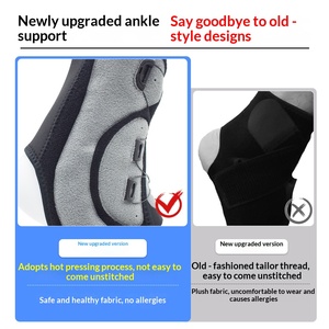 Новый прогрессивный бандаж на липучке с двойной пружиной для поддержки голеностопа при занятиях баскетболом, бегом и физическими упражнениях - Product Image 4