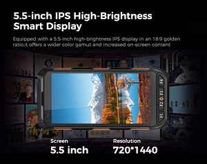 Terminale Industriale PDA Android 13 2026, Collettore <span class=keywords><strong>Dati</strong></span> Portatile 4GB+64GB, Scanner Codici QR Robusto da 5.5 Pollici per Magazzino - Product Image 2