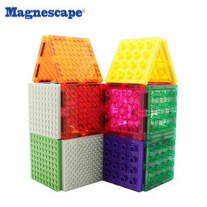 Magnescape Novo Conjunto de 20 Peças de Blocos Magnéticos Educativos para Crianças - Tema Animais e Natureza 3+ Anos - Product Image 2