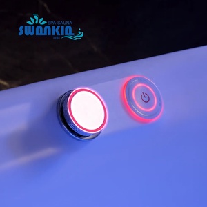 Jacuzzi Rectangular Swankia 2024, Bañera de Hidromasaje para Dos Personas, Bañera Exterior con Luz LED y Burbujas en la Parte Inferior - Product Image 3
