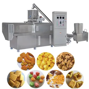Jagung Chip Muncul Extruded Snacks Mesin Pabrik Harga Di Cina