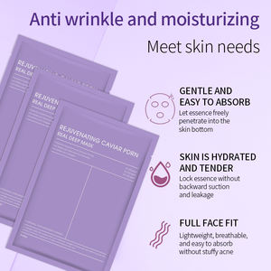 Mascarilla Facial Coreana de Rejuvenecimiento de la Piel con Efecto Cristal, Mascarilla de Caviar con PDRN Real, Mascarilla Coreana de Biocolágeno para Uso Nocturno - Product Image 4