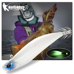 Usine en gros 110mm 30g eau salée métal gabarit calmar Egi OEM leurre de pêche pas cher non peint gabarit leurre - Product Image 1