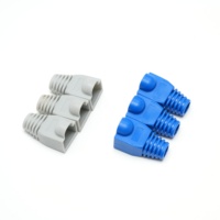 El mejor precio Color mezclado CAT5E CAT6 RJ45 Ethernet Cable de red Strain Relief Boots Cable Jacket Connector Plug Cover