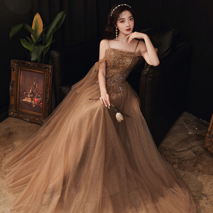 green emerald velvet dress Dubai Luxury Long Sleeves Evening Dress Navy Blue O-Neck Crystal Forma   LiveTrendsX