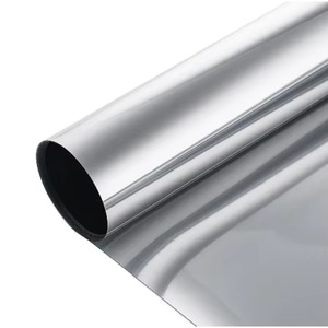 Película Autoadhesiva Moderna para Ventanas de Edificios de Vidrio, 2 Capas, Rechazo de Rayos UV del 99%, Espejo Unidireccional Solar, Película Decorativa Tintada Gratis - Product Image 1