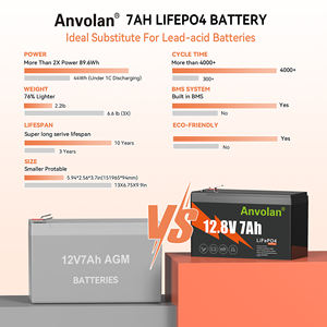 <span class=keywords><strong>Batterie</strong></span> LiFePO4 12,8 V 7 Ah à longue durée de vie (plus de 6000 cycles) pour vélos électriques, scooters et tricycles - Product Image 3