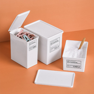 Dg <b>Container</b> Storage Box Rectangle With Lid Stackable For <b>Laundry</b> Detergent <b>Powder</b> Pods Organizer Dustproof - Product Image 4