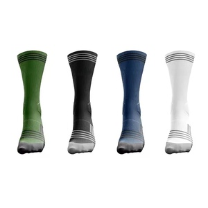 Custom Cushioned Anti-Slip Mid Calf Soccer Football Basketball <b>Socks</b> Running Sports for Spring Season Sweat Features - Product Image 6