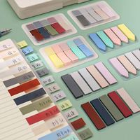 Blocs-notes adhésifs transparents en PET, imperméables, pour messages et rappels, notes colorées