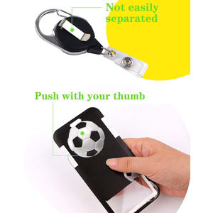 Mooie college-leraar voetbal sport lanyard rol met logo, op maat gemaakt voor ID-kaarthouder, teamcoaches en spelers - Product Image 2