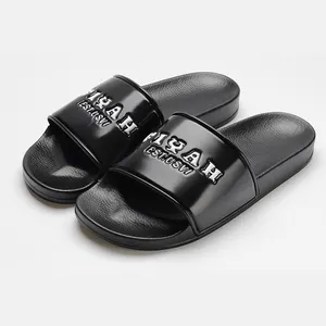 Importados Pantofole Da Casa Bangkok Pu Eva Pvc Custom Slide Sandal Kaymaz Designable Juvenil Rubber Embossed Logo Slippers