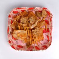 Papiers de cuisson jetables carrés à motif pastèque pour friteuse à air, résistants à l'huile, en papier sulfurisé, accessoires pour friteuse à air de cuisine